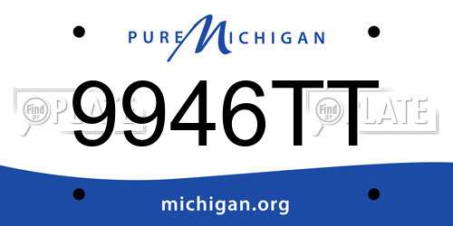 9946TT Michigan License Plate