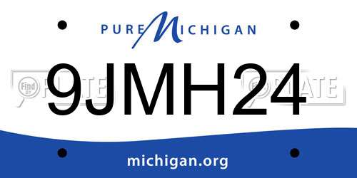 9JMH24 Michigan License Plate