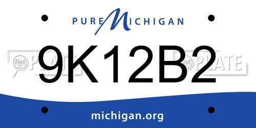 9K12B2 Michigan License Plate
