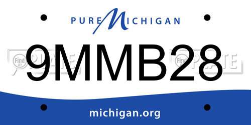 9MMB28 Michigan License Plate