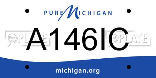 A146IC Michigan License Plate