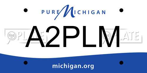 A2PLM Michigan License Plate