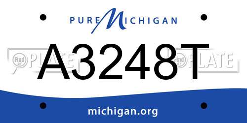 A3248T Michigan License Plate