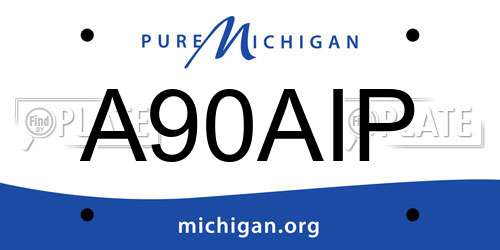 A90AIP Michigan License Plate