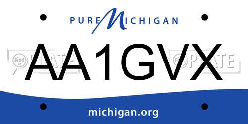 AA1GVX Michigan License Plate