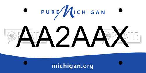AA2AAX Michigan License Plate
