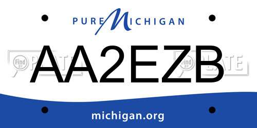 AA2EZB Michigan License Plate