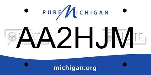 AA2HJM Michigan License Plate