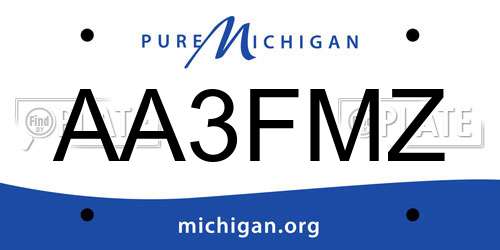 AA3FMZ Michigan License Plate