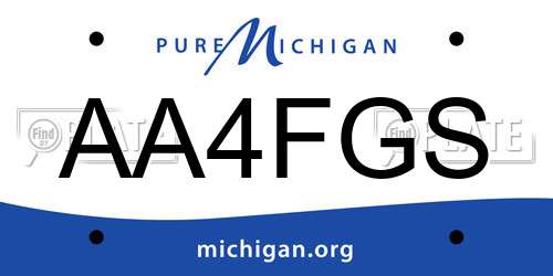 AA4FGS Michigan License Plate