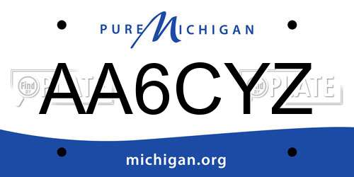 AA6CYZ Michigan License Plate