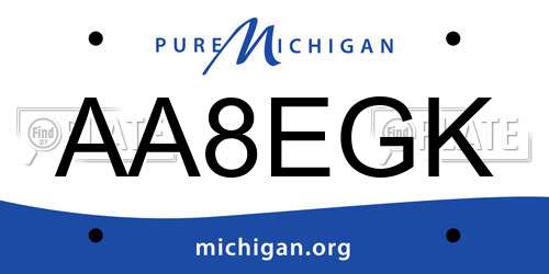 AA8EGK Michigan License Plate