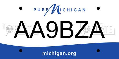 AA9BZA Michigan License Plate