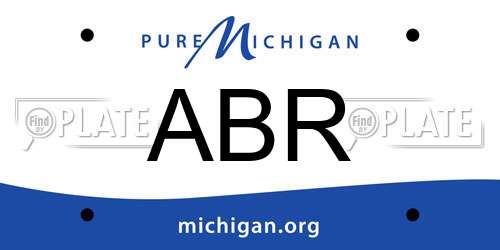 ABR Michigan License Plate