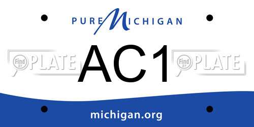 AC1 Michigan License Plate
