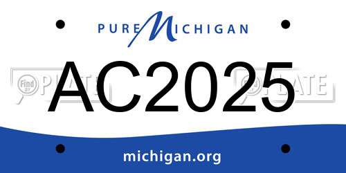 AC2025 Michigan License Plate