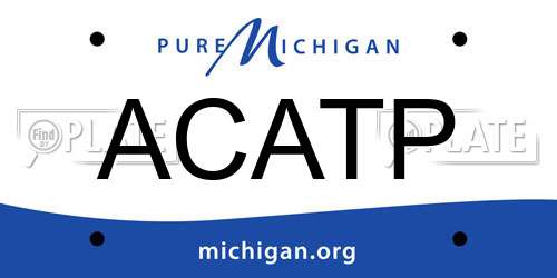 ACATP Michigan License Plate