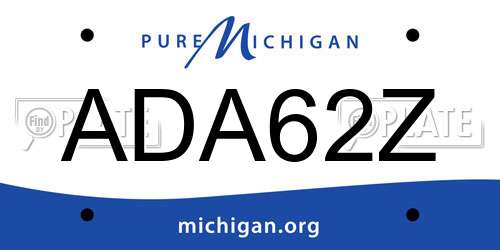 ADA62Z Michigan License Plate