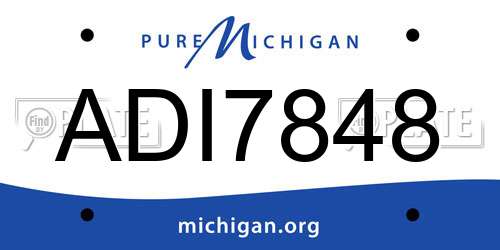 ADI7848 Michigan License Plate