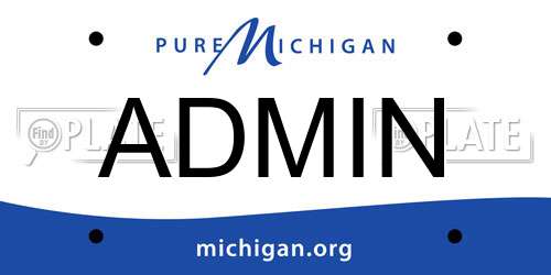ADMIN Michigan License Plate