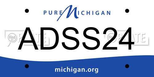 ADSS24 Michigan License Plate