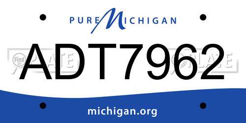 ADT7962 Michigan License Plate