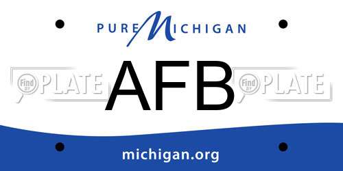 AFB Michigan License Plate