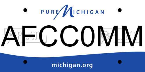 AFCC0MM Michigan License Plate
