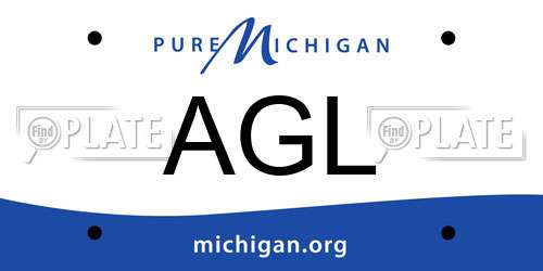 AGL Michigan License Plate