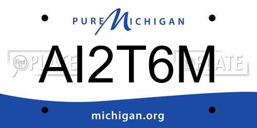 AI2T6M Michigan License Plate
