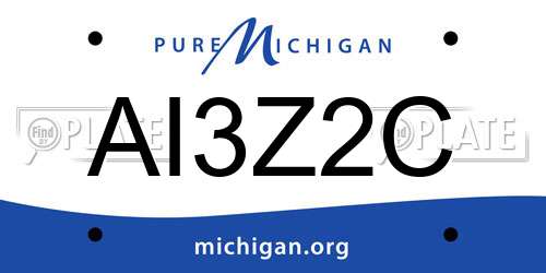 AI3Z2C Michigan License Plate