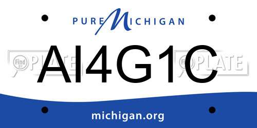 AI4G1C Michigan License Plate