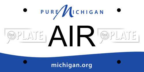 AIR Michigan License Plate