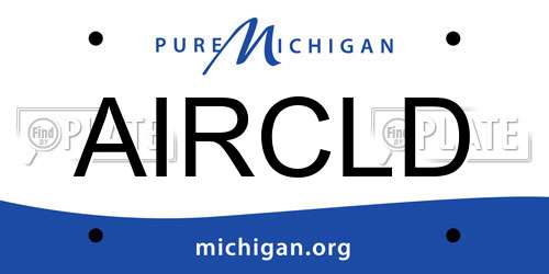 AIRCLD Michigan License Plate