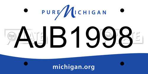AJB1998 Michigan License Plate