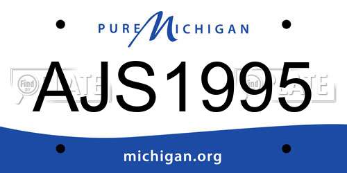 AJS1995 Michigan License Plate