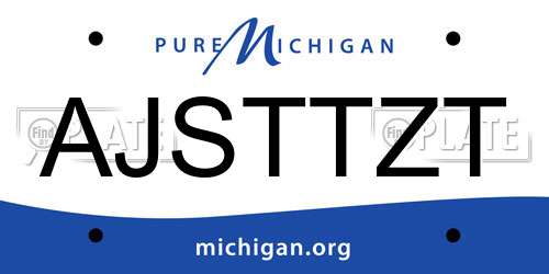 AJSTTZT Michigan License Plate