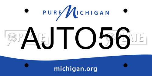 AJTO56 Michigan License Plate