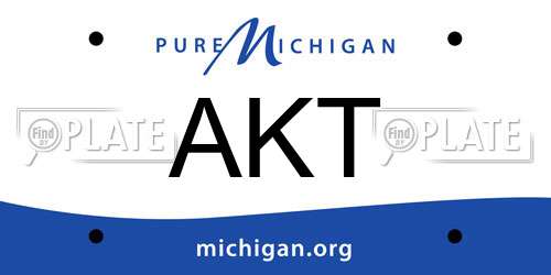 AKT Michigan License Plate