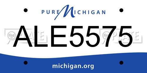 ALE5575 Michigan License Plate