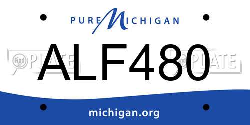 ALF480 Michigan License Plate