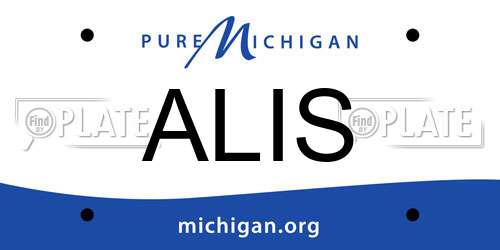 ALIS Michigan License Plate
