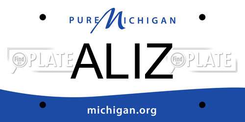 ALIZ Michigan License Plate