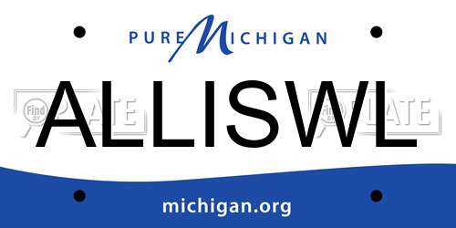 ALLISWL Michigan License Plate