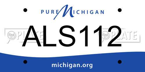 ALS112 Michigan License Plate