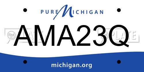 AMA23Q Michigan License Plate
