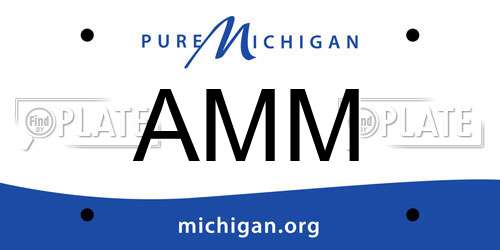 AMM Michigan License Plate