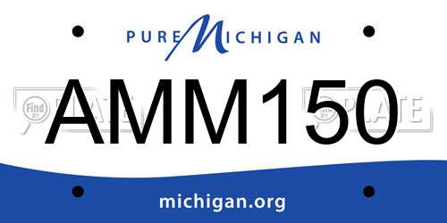 AMM150 Michigan License Plate