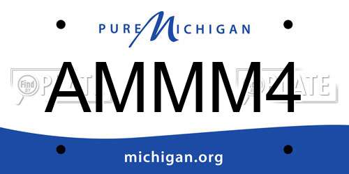 AMMM4 Michigan License Plate