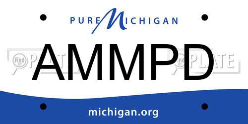 AMMPD Michigan License Plate